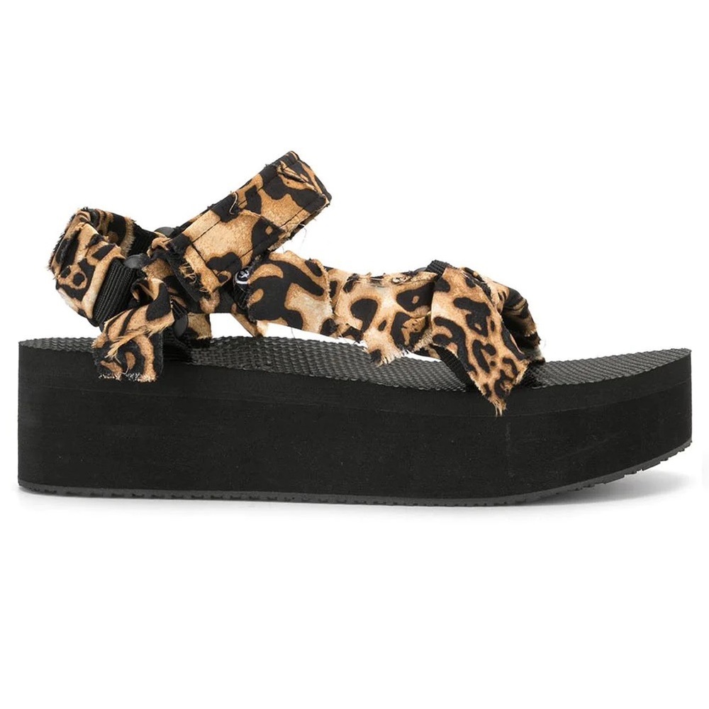 Arizona Love Trekky Platform Sandals - Cheetah Print